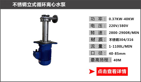 不锈钢立式循环离心水泵