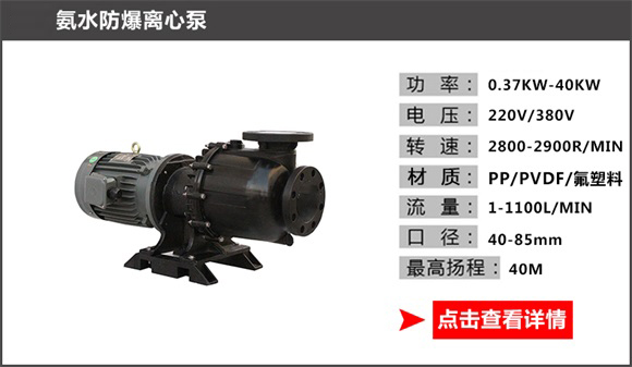 氨水防爆离心泵